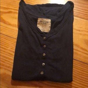 Blue shirt sleeve Henley